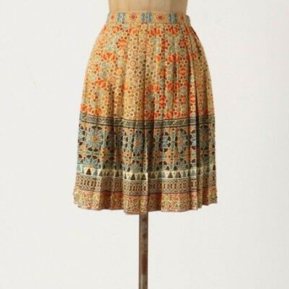 Anthro Tanvi Kedia Rotational Symmetry Skirt